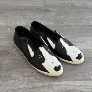 Marc By Marc Jacobs Black & White Dog Face Flats EU 36